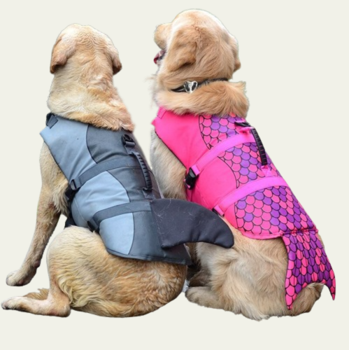 Dive Paw Mermaid Shark Dog Life Vest